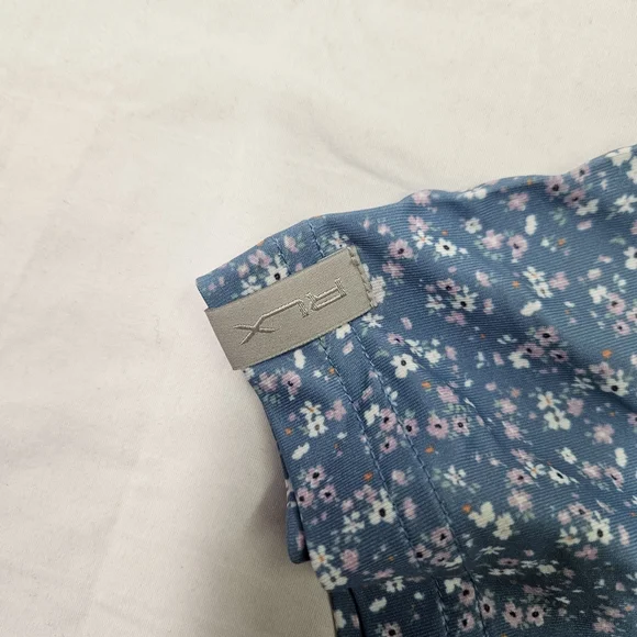 RLX Ralph Lauren Performance Golf Polo Shirt Blue Floral Men's Size Large